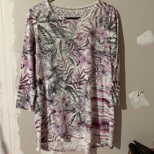 Northern Reflections Multicolor Floral Tunic